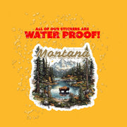 Montana Sticker - The Treasure State Sticker - Montana Decal - Wilderness Sticker