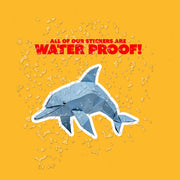 Origami Dolphin Sticker - Cute Dolphin Sticker - Origami Dolphin Decal
