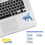 Origami Dolphin Sticker - Cute Dolphin Sticker - Origami Dolphin Decal