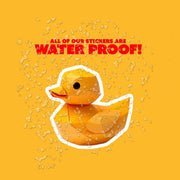 Origami Rubber Duck Sticker - Cute Rubber Duck Sticker - Origami Rubber Duck Decal- Rubber Ducky Sticker