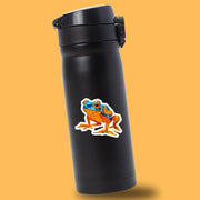 Origami Dart Frog Sticker - Cute Dart Frog Sticker - Origami Dart Frog Decal