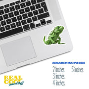 Origami Iguana Sticker - Cute Iguana Sticker - Origami Iguana Decal