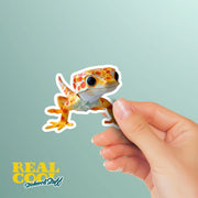 Origami Leopard Gecko Sticker - Cute Leopard Gecko Sticker - Origami Leopard Gecko Decal