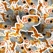 Origami Leopard Gecko Sticker - Cute Leopard Gecko Sticker - Origami Leopard Gecko Decal