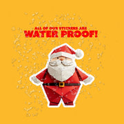 Origami Santa Claus Sticker - Cute Santa Sticker - Origami Santa Claus Decal - Christmas Sticker