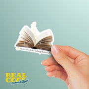 One More Chapter Sticker | Book Lover Gift | Reading Sticker | Vinyl Book Sticker | Weatherproof Laptop Sticker | Perfect for Readers | Bookish Decor