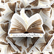 One More Chapter Sticker | Book Lover Gift | Reading Sticker | Vinyl Book Sticker | Weatherproof Laptop Sticker | Perfect for Readers | Bookish Decor