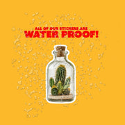 Cactus In A Bottle Sticker - Cactus Sticker - Cactus Decal