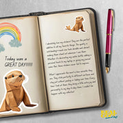 Origami Seal Sticker - Cute Seal Sticker - Origami Seal Decal