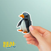 Origami Penguin Sticker - Cute Penguin Sticker - Origami Penguin Decal