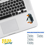Origami Penguin Sticker - Cute Penguin Sticker - Origami Penguin Decal