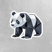 Origami Panda Bear Sticker - Cute Panda Sticker - Origami Panda Bear Decal
