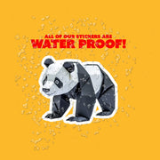 Origami Panda Bear Sticker - Cute Panda Sticker - Origami Panda Bear Decal