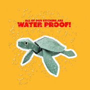 Origami Sea Turtle Sticker - Cute Sea Turtle Sticker - Origami Sea Turtle Decal