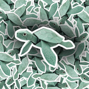 Origami Sea Turtle Sticker - Cute Sea Turtle Sticker - Origami Sea Turtle Decal