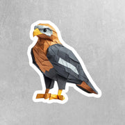 Origami Hawk Sticker - Cute Hawk Sticker - Origami Hawk Decal