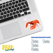 Origami Lobster Sticker - Cute Lobster Sticker - Origami Lobster Decal