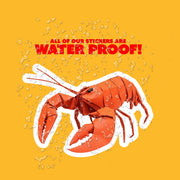 Origami Lobster Sticker - Cute Lobster Sticker - Origami Lobster Decal