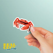 Origami Crab Sticker - Cute Crab Sticker - Origami Crab Decal