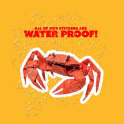 Origami Crab Sticker - Cute Crab Sticker - Origami Crab Decal
