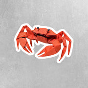 Origami Crab Sticker - Cute Crab Sticker - Origami Crab Decal