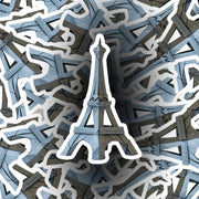 Origami Eiffel Tower Sticker - Cute Eiffel Tower Sticker - Origami Eiffel Tower Decal