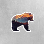 Bear Silhouette Sticker - Outdoor Life Sticker - Bear Decal
