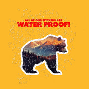 Bear Silhouette Sticker - Outdoor Life Sticker - Bear Decal