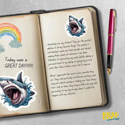 Great White Shark Sticker - Shark Sticker - Shark Attack Stickers