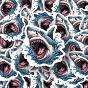 Great White Shark Sticker - Shark Sticker - Shark Attack Stickers
