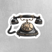 Vintage Telephone Sticker - Old Fashioned Phone Sticker - Phone Decal - Junk Journal Stickers
