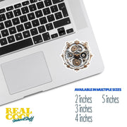 Steampunk Clock Face Sticker - Steampunk Clock Decal - Funky Clock Sticker