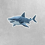 Origami Shark Sticker - Cute Shark Sticker - Origami Shark Decal