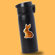 Origami Bunny Sticker - Cute Bunny Sticker - Origami Bunny Decal