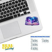 Book Sticker - Cosmic Theme Book Sticker - Reader Sticker