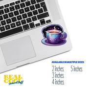 Coffee Sticker - Cosmic Theme Coffee Sticker - Cosmic Coffee Sticker