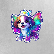 Puppy Dog Sticker - Cosmic Theme Dog Sticker - Cosmic Puppy Sticker