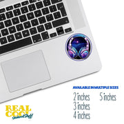 Headphones Sticker - Cosmic Theme Headphones Sticker - Cosmic Headphones Sticker