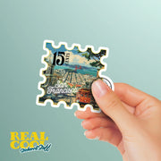 San Francisco Sticker - Vintage San Francisco Sticker - San Francisco Vintage Postage Stamp Sticker