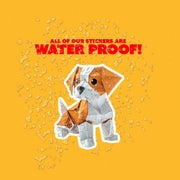 Origami Puppy Sticker