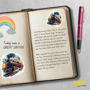 Locomotive Train Sticker - Train Sticker - Locomotive Decal