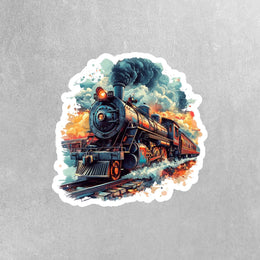 Locomotive Train Sticker - Train Sticker - Locomotive Decal