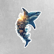 Shark Sticker - Shark Reef Sticker - Ocean Sticker