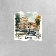 Rome Sticker - Rome Italy Sticker - Colosseum Sticker