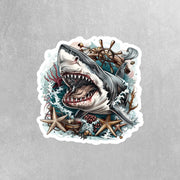 Great White Shark Sticker - Shark Sticker - Shark Attack Stickers