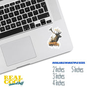 Red Stag Sticker - Red Stag Wilderness Sticker - Wildlife Decal
