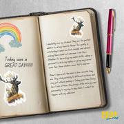 Red Stag Sticker - Red Stag Wilderness Sticker - Wildlife Decal