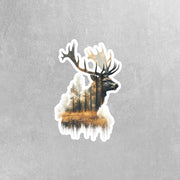 Red Stag Sticker - Red Stag Wilderness Sticker - Wildlife Decal