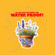 No Rain No Flowers Sticker - Flower Sticker - Floral Decal - Positive Thinking Sticker