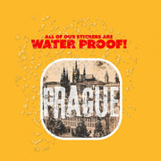 Prague Sticker | Vintage Travel Decal, Czech Republic Souvenir, Cityscape Art | Perfect Gift for Travelers & Locals